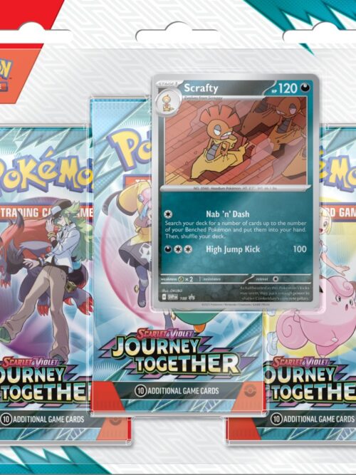 Pokémon TCG: Scarlet & Violet - Journey Together - 3-Pack Blister - Scrafty