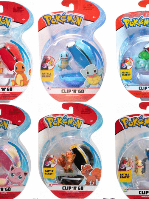 Pokémon: Poke Ball Clip N Go Display 6 szt. Figurka i Pokeball