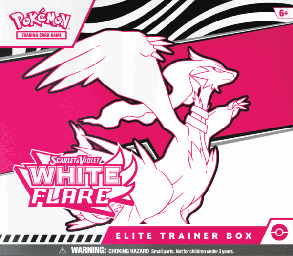 PreOrder Pokemon TCG: Scarlet & Violet - White Flare - Elite Trainer Box - Reshiram