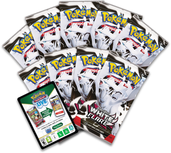 PreOrder Pokemon TCG: Scarlet & Violet - White Flare - Elite Trainer Box - Reshiram